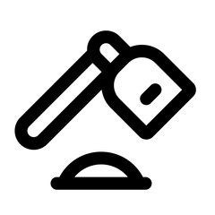 Hoe Simple Line Icon. Single icon, line vector icon