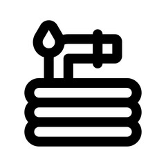 Hose Simple Line Icon. Single icon, line vector icon