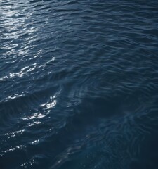 Naklejka premium Deep blue water, shimmering ripple, tranquil scene, sea, sapphire, aqua