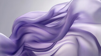 Obraz premium Flowing purple fabric in soft light