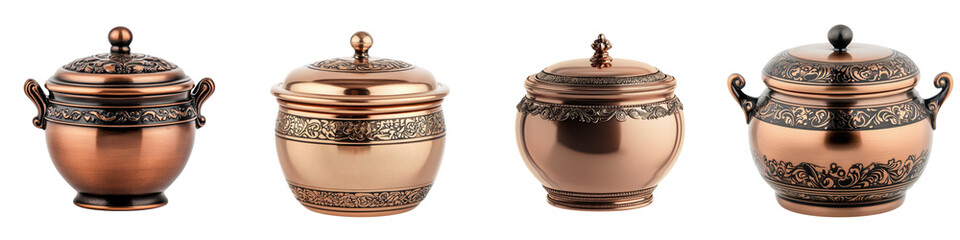 Copper sugar bowl, a Victorian dining accessory