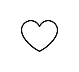 heart shaped icon dodle