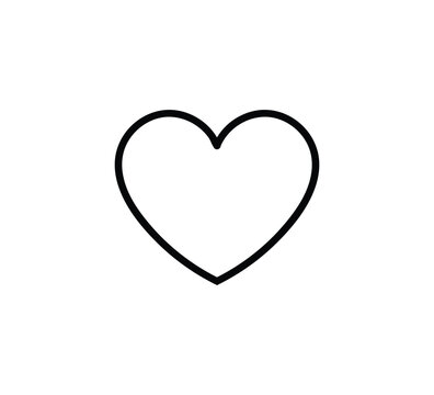 heart shaped icon dodle