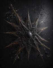 Obraz premium Intricate star patterns on a black canvas, cosmic dust , dark, Milky Way