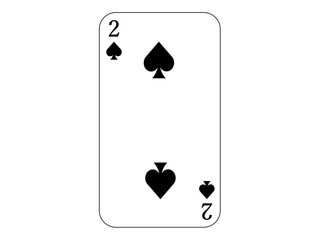 トランプの２　スペード
