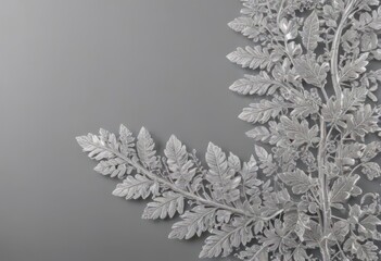 Luxury silver leaf lace trim, soft backdrop  Intricate detail , decor, craft, wallpaper