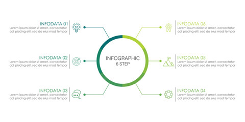 Business processes. Timeline infographic with 3, 4, 6  steps, options. Vector graphics.