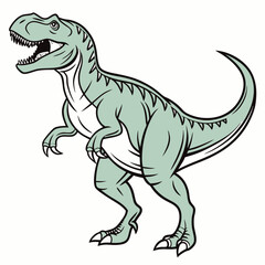 Tyrannosaurus Rex – Full Body Bold Vector Style