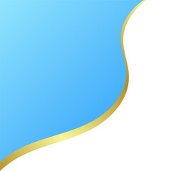 Light Blue Gold Corner