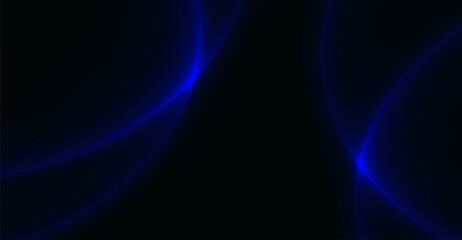 Elegant Dark Blue Glowing Curves Abstract Background, perfect for contemporary presentations, minimalist web designs and modern branding with a cool and sophisticated aesthetic
