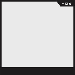 Fototapeta premium Futuristic frame pop up element. Social media frame vector illustration.