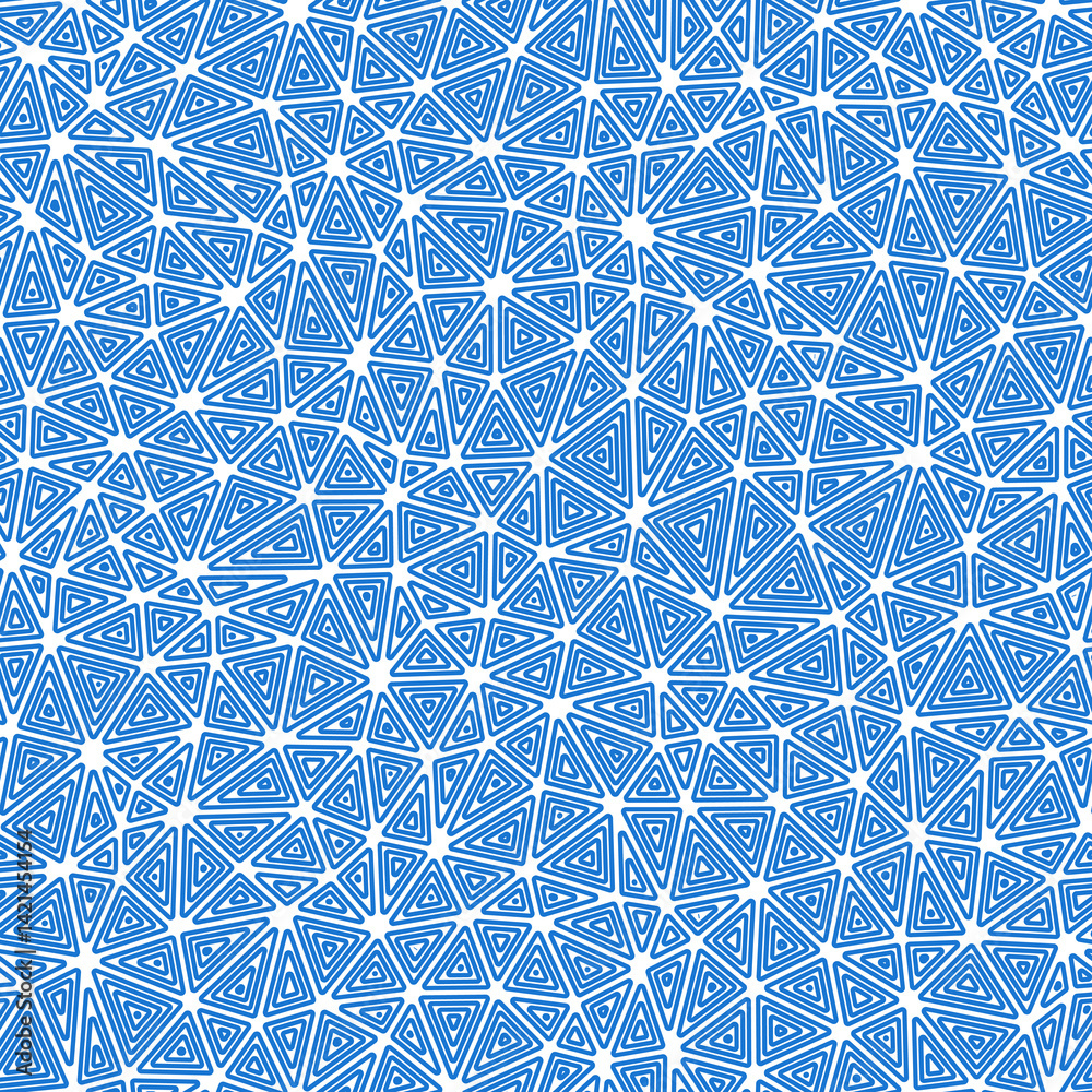 Poster triangles background design. compact shape size. multiple repeated inner triangles. solid color styl
