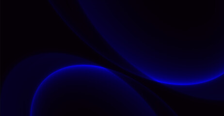Enigmatic Blue Curves: An Abstract Dance of Light and Shadow, Ideal for Modern Designs and Sophisticated Backgrounds creating depth and style