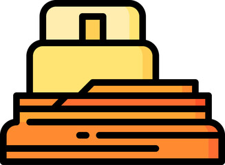 mohenjo daro illustration on a white background     