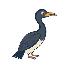 heron isolated on white background