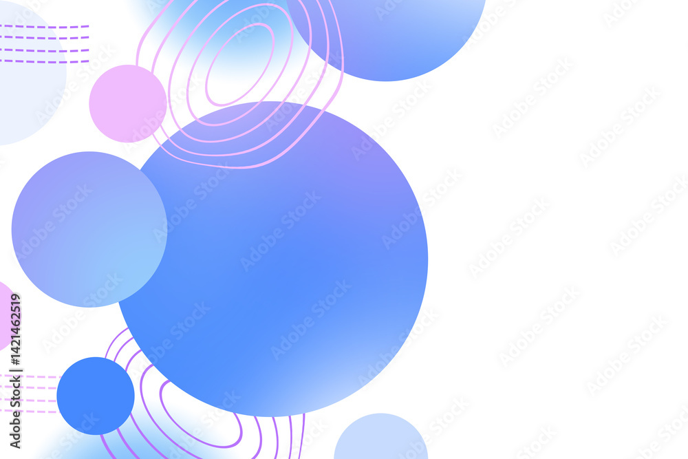Wall mural abstract geometric background gradient soft light blue purple with line for graphic business backgro
