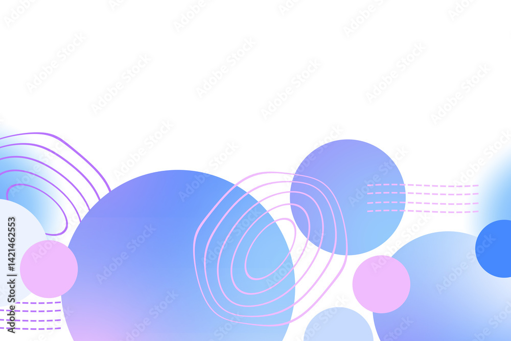 Wall mural abstract geometric background gradient soft light blue purple with line for graphic business backgro
