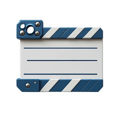 Creative clapperboard illustration perfect for film production concepts and storytelling projects