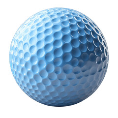 Volumetric illustration of a detailed golf ball showcasing its dimples and surface texture