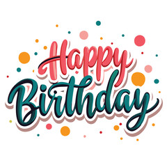 Obraz premium Happy Birthday Greeting Card