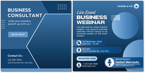 Business Consultant and Webinar Promotion for Growth and Networking