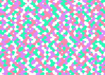 背景 タイル ドットのような八角形模様