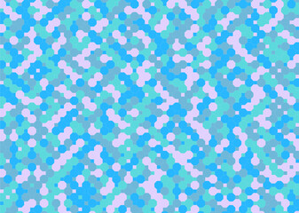 背景 タイル ドットのような八角形模様