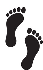 Footprints Vector Set – Boot, Shoe - Barefoot Icons , Shoe and Footprint Icons , 