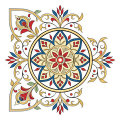 Colorful Mandala Style Decoration 