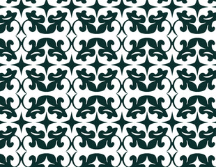 Vector Arrow Pattern in Monochrome Style