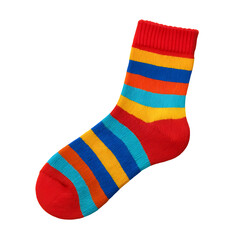 colorful socks isolated on white