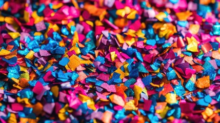 Vibrant Rainbow Confetti Texture Background: A Festive Celebration of Colors