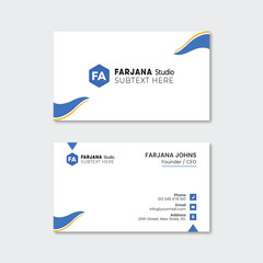 Unique business card template