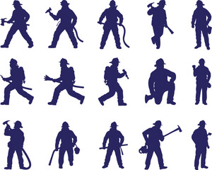 Firefighter Heroes Protecting and Rescuing in Emergency Situations