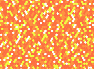 背景 タイル ドットのような花形模様