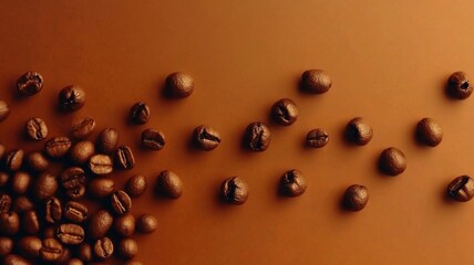 Close-up of coffee beans with a rich texture, exuding the irresistible aroma of freshly ground coffee