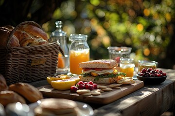 Outdoor Picnic Breakfast