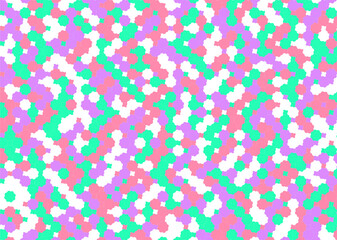 背景 タイル 幾何学的な金平糖形の模様