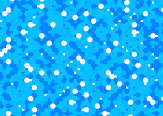 背景 タイル 幾何学的な金平糖形の模様