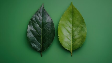 Close-up of two leaves symbolizing eco-salary swap visual and the importance of nature in sustainable practices