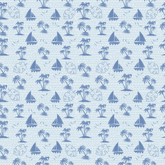 Beautiful Floral Pattern with Leaves, Cute Small Flowers on Seamless Background