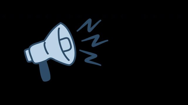 Megaphone speaker laud icon