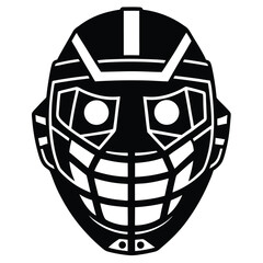 Close Up Hockey Helmet and Mask