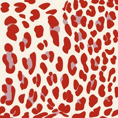 Artistic Red Spot Abstraction