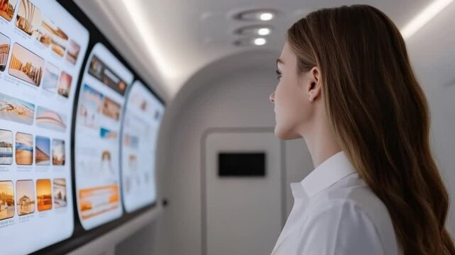 Future Workplaces in Tourism - A high-tech travel agency with holographic destination previews and virtual reality booking expert
