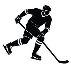 Fototapeta premium Players Battling in Hockey Match
