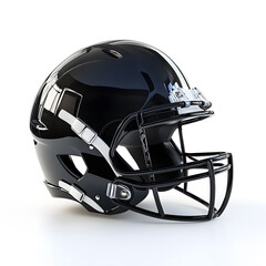 Fototapeta premium modern sports helmet front view on white background safety equipment