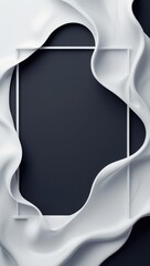 Modern Fluid Frame Background Template