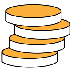 Coins Icon Vector Design