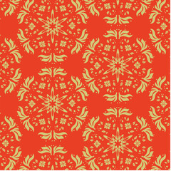 Traditional ornament or batik pattern vector background